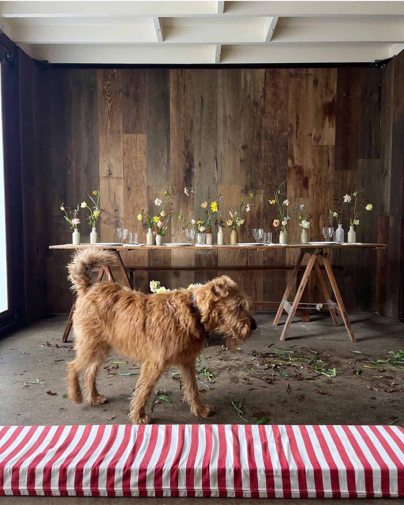 Rustic oak panelling 1