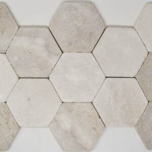 Hex Limestone tiles