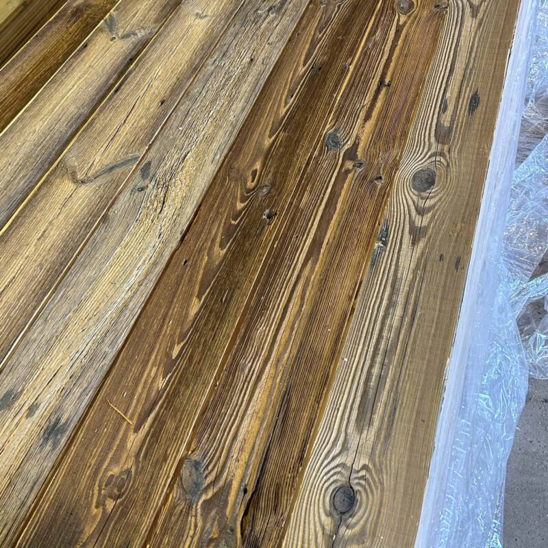 Dark Brown Reclaimed Pine Boards