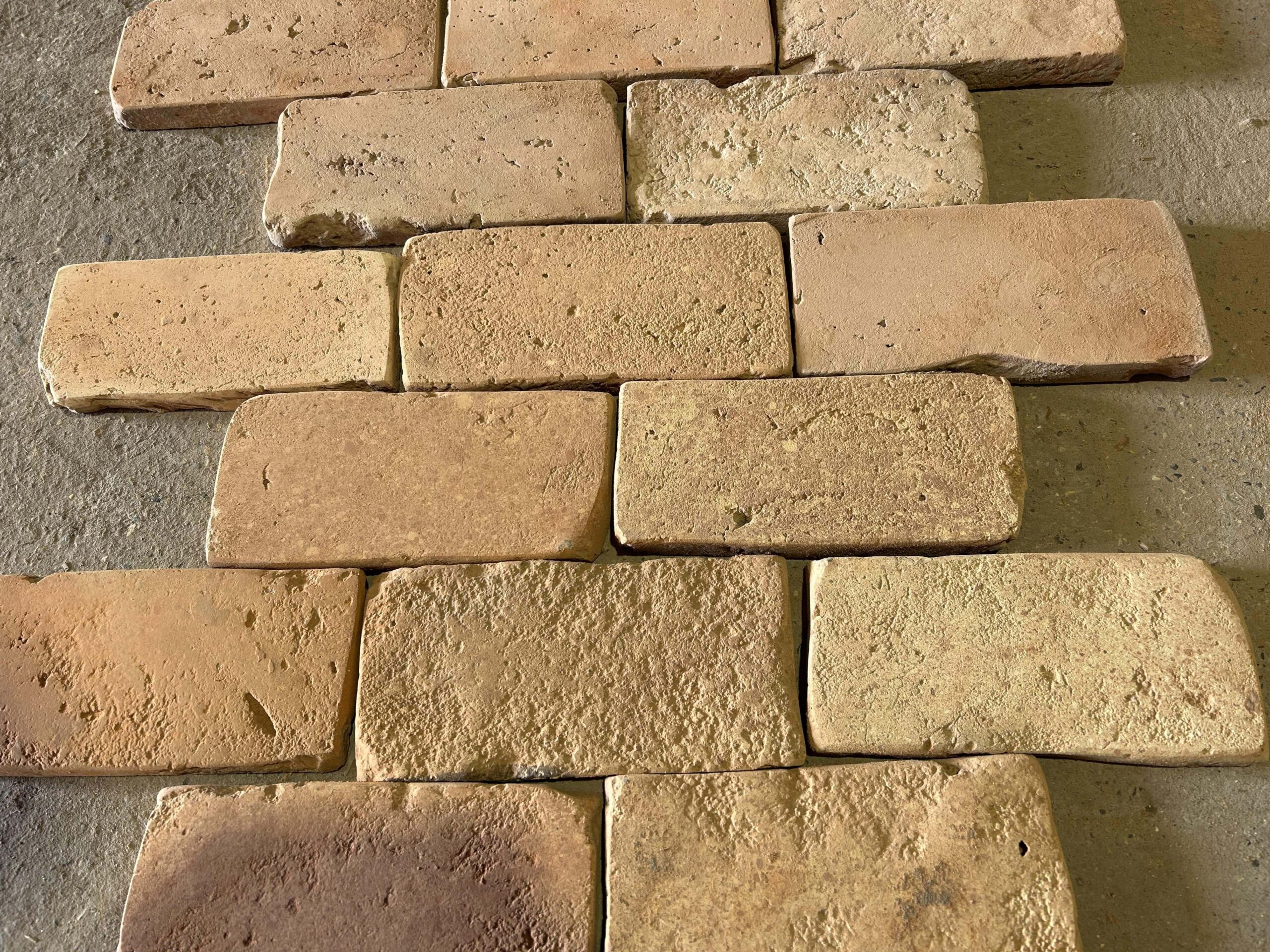 apricot brick tiles