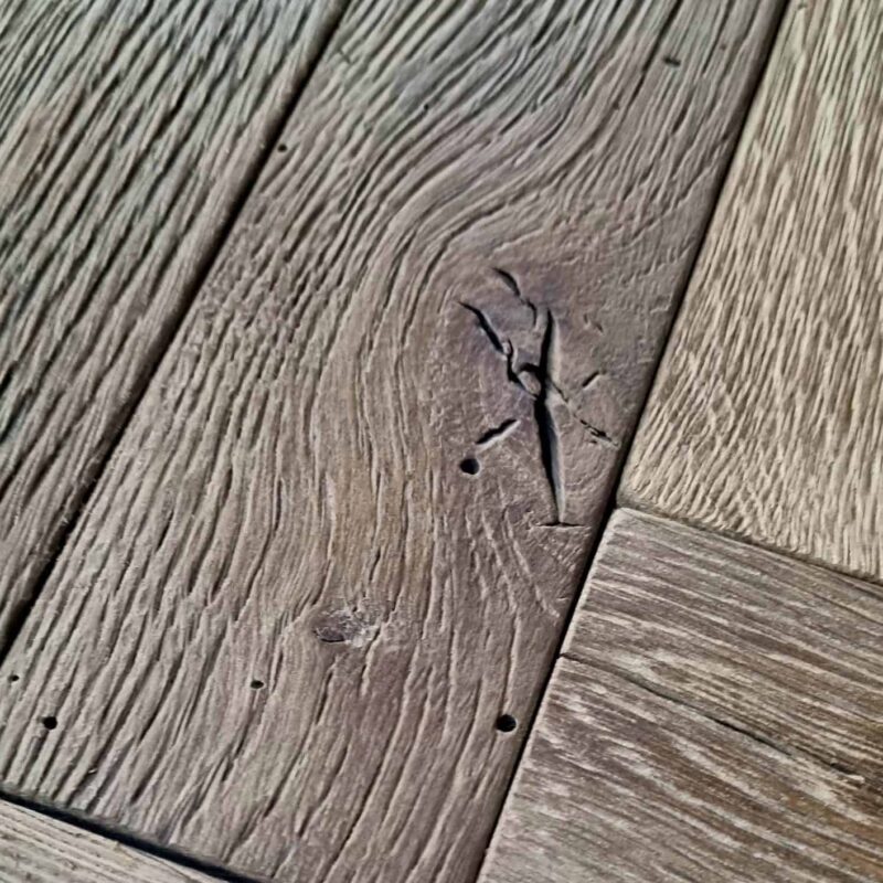 Smoked Parquet Flooring