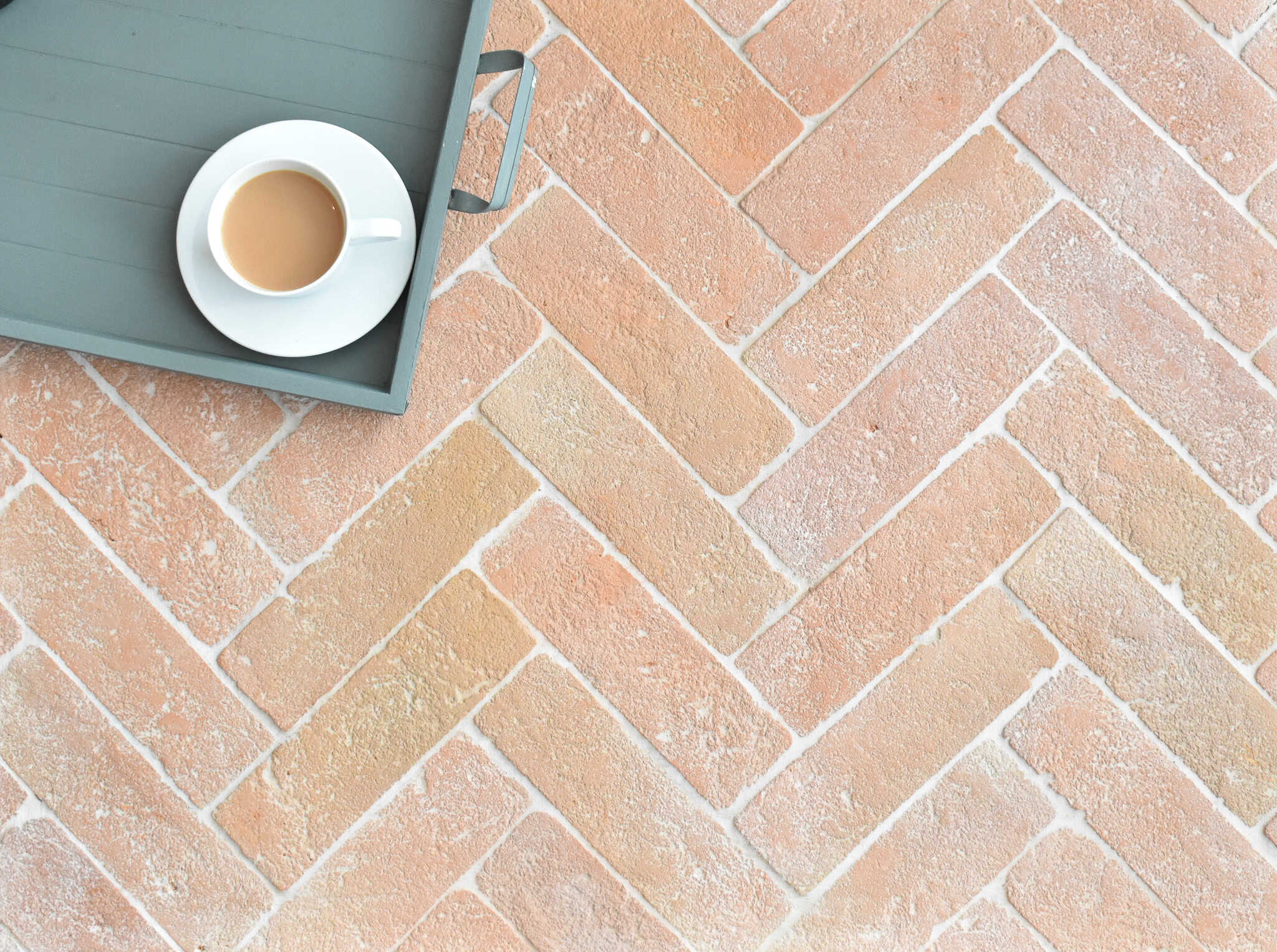 Terracotta brick tiles