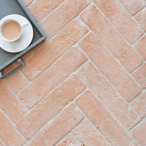 parquet terracotta brick tiles