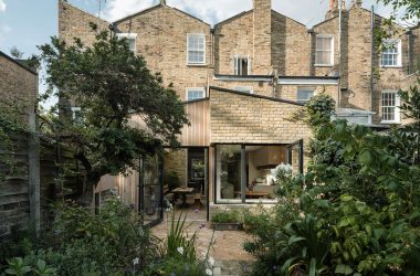 herringbone brick patio